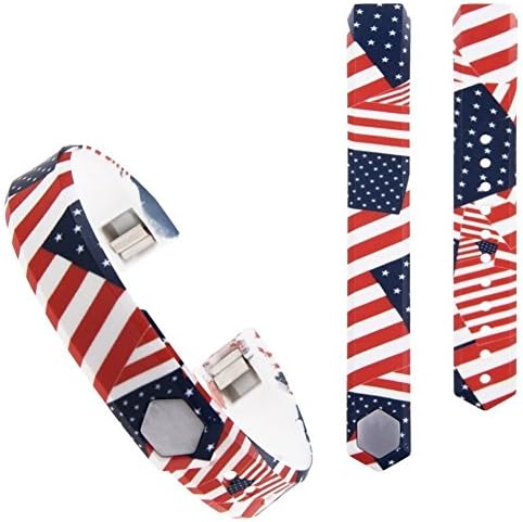 DuoDuoShop® Fitbit Alta Band , Replacement Watch Wrist Band Strap For Fitbit Alta Wristband (USA Flag, L)