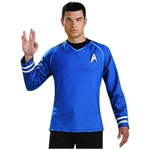 Star Trek Movie Grand Heritage Blue Shirt, Adult Medium Costume