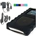  : Premium Silicone skin case for Samsung K3 with Removable Belt Clip and Adjustable Sports Armband + Black Car Charger Cigarette Lighter Adapter + Black Travel Charger for Samsung K3