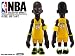 MINDstyle NBA 4 Inch Action Figure Kobe Bryant Yellow Uniform_s-1