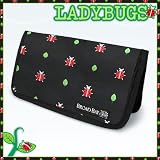 Cute Ladybugs Checkbooks Cover Cotton with WATERPROOF LINING