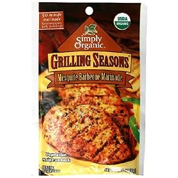 Simply Organic Organic Grilling Seasons Mesquite BBQ Marinade Certified Organic, 1.1-Ounce Packets (Pack of 12)
