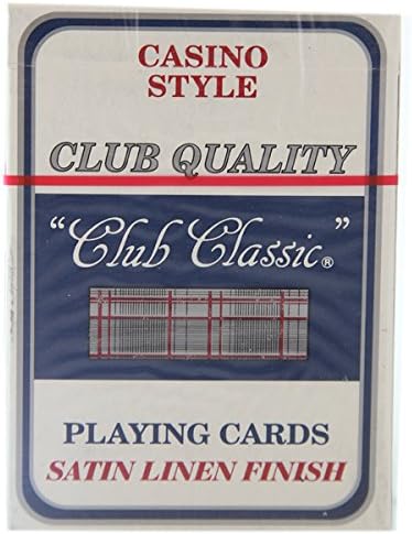 Casino Style "Club Classic" Playing Cards (Satin Finish) - Pack of 12