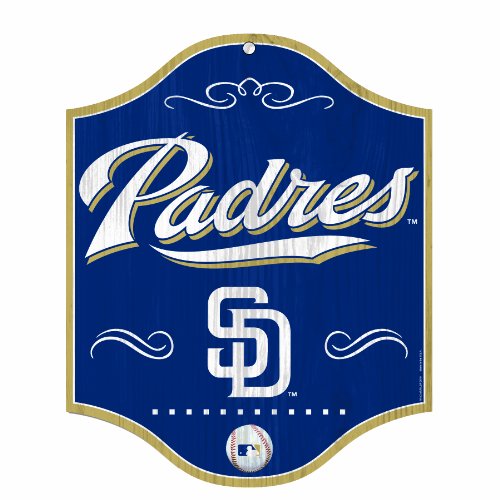 MLB San Diego Padres 11-by-13 Wood Sign