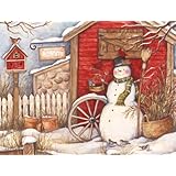 Lang Perfect Timing Winter Barn Boxed Christmas Cards, 18 Cards with 19 Envelopes (1004693)