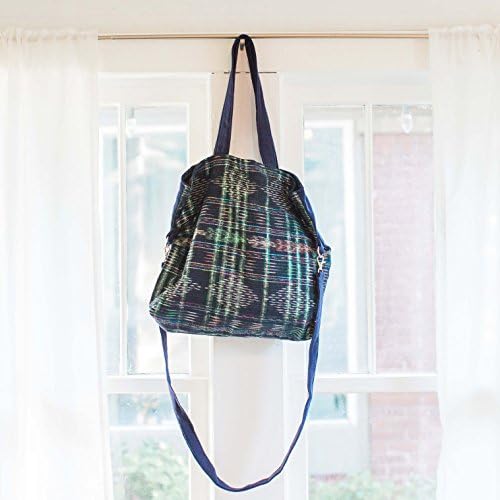 Foldover Tote Purse With Cross Body Strap, Ethically Sourced