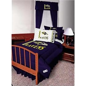 Baltimore Ravens Twin Size Bed skirt