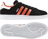 adidas Originals Men's Campus 2 Retro Sneaker,Black/Infrared/White,10 M US