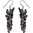 Buy Earrings Online Silver Smokey Quartz Gemstone Jewelry 1.75 inches (erg120)