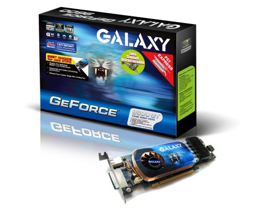 Galaxy BB96GFF6HVDCXX GeForce 9600GT LP PCI-Express Graphics Card
