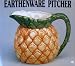 Earthenware Pitcher w/ Pineapple Design