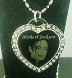 Michael Jackson RIP CZ Silver HEART dog tag necklace 517quxdaWXL. SL160 Michael Jackson RIP CZ Silver HEART dog tag necklace