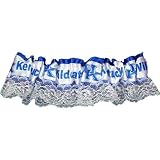 NCAA Kentucky Wildcats Royal Blue and White Garter With Lace