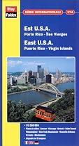 Carte routi&egrave;re et touristique : U.S.A. Est - Porto-Rico - &Icirc;les Vierges, N&deg; 374 (avec un index)