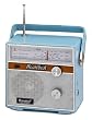 Steepletone Portable Retro Radio/ Heartbeat 1960'S Reproduction In Blue /New
