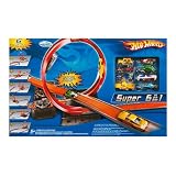 Hot Wheels Super 6 Tracks in 1 Playset + 8 Cars