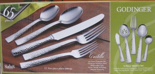 Godinger 65 Pc Flatware Set On Sale
