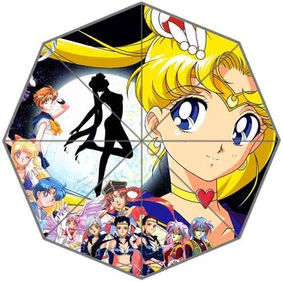 Japanese Anime Sailor Moon Pretty Gril Series Custom Cool Design Portable Fashion Foldable Umbrella