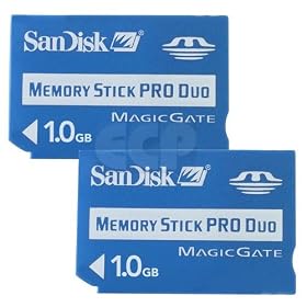 Sony DSC-V1 Digital Camera Memory Card 2X 1GB Memory Stick Pro Duo (2 Pack)