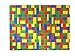 Brick Building Blocks Themed Birthday Party Placemats By MinifigFansTM 12-Inch by 9-Inch Gloss Coated Cardstock - 10 Piece Bulk Party Pack