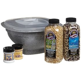 Fireworks Popcorn Microwave Popping Bowl and Gift Set, 4.55-Pound Gift Box
