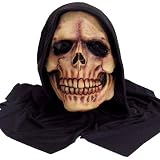 View Std Size Adult Hooded Grim Reaper Costume Mask Std Size Adult Hooded Grim Reaper Costume Mask Picture