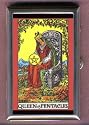 PENTACLES XIII TAROT CARD, COIN GUITAR PICK PILL BOX