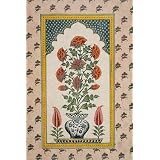 Marigolds in a Blue and White Vase within a Niche (Print On Demand)
