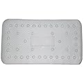 Spa-Style Bath Mat with Cushion - White
