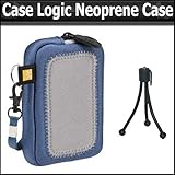 CaseLogic UNZ-3 (Blue/Slvr) Medium Universal Neoprene Case w/Screen Protect ....