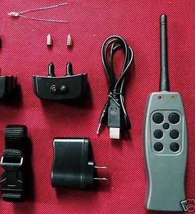 GROOVYPETS RECHARGEABLE REMOTE CONTROL SHOCK/VIBRATION COLLAR WITH 6 LEVELS OF SHOCK SELECTION FOR ONE SMALL,MEDIUM AND LARGE DOG