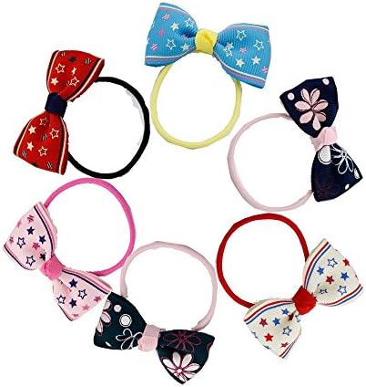 Rowling (Stars And Flowers) boutique toddler baby hair bowknot headdress flower six in each group