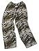 Zubaz New Orleans Saints Team Color Zebra Pants, Black Metallic Gold