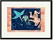 Black Framed/Matted Print 17x23, Cygnus, Vultur and Hercules #1