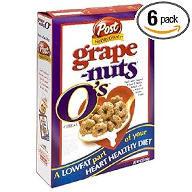 Post Grape-Nuts O's Cereal, 12-Ounce Boxes (Pack of 6)