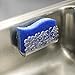 InterDesign Blumz Kitchen Sink Suction Holder for Sponges, Scrubbers, Soap - Clear