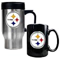 Pittsburgh Steelers Travel Mug/ Coffee Mug Set