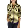 Mossimo Supply Co. Juniors Boyfriend Flannel Top - Yellow Check