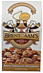 Brent & Sams White Chocolate Macadamia Cookies, 7-Ounce Boxes (Pack of 6)