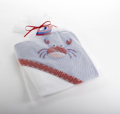 Mud Pie Boathouse Baby Towel Crab