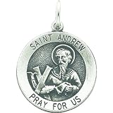 Sterling Silver Saint Andrew Medal
