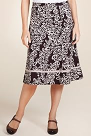 Per Una Pure Cotton Leaf Skirt