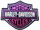 Harley Davidson Bar & Shield Mouse Pad in Pink