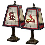 St. Louis Cardinals Art Glass Table Lamp