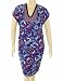 Baby Phat Plus Size Dress, Short Sleeve Printed Double V-Neck