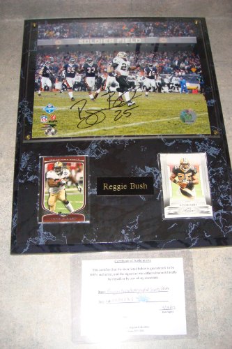 Reggie Bush Autographed New Orleans Saints Wall Plaque w/ COA