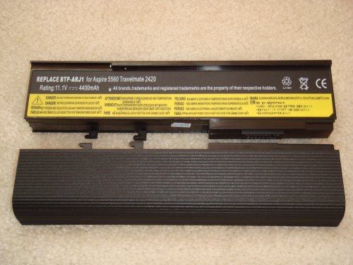Li-ion 11.10V 4400mAh Replacement for ACER Extensa 3100/Aspire 3600,3620, 5540,5550,5560,5590 Series, TravelMate 2420,2470,3240,3250,3280,3290 Series Laptop Battery