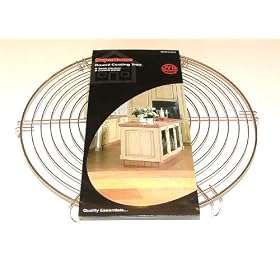 Round cake cooling tray 28cm diameter chrome plated