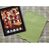 レザー ipad 背面保護シート イエローグリーン オーストリッチ本革 ipad ipad 2対応ipad-05113
