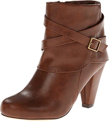 Madden Girl Women's Plaaza Cognac Paris Boot 8.5 M